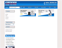 Tablet Screenshot of certifiedphonesolutions.com